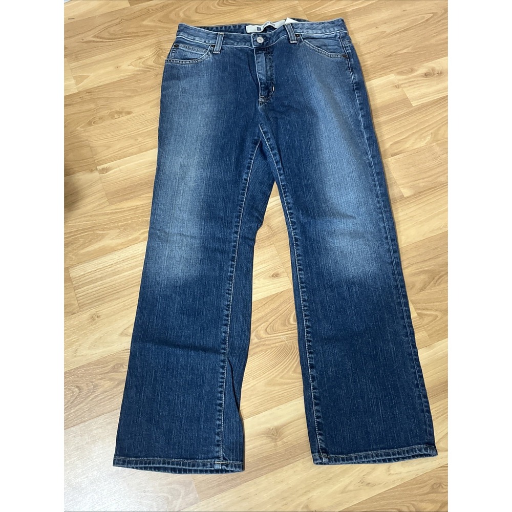 Gap Bootcut Stretch Ankle Jeans Medium Wash Blue Size 8 Made in USA Vintage 2004